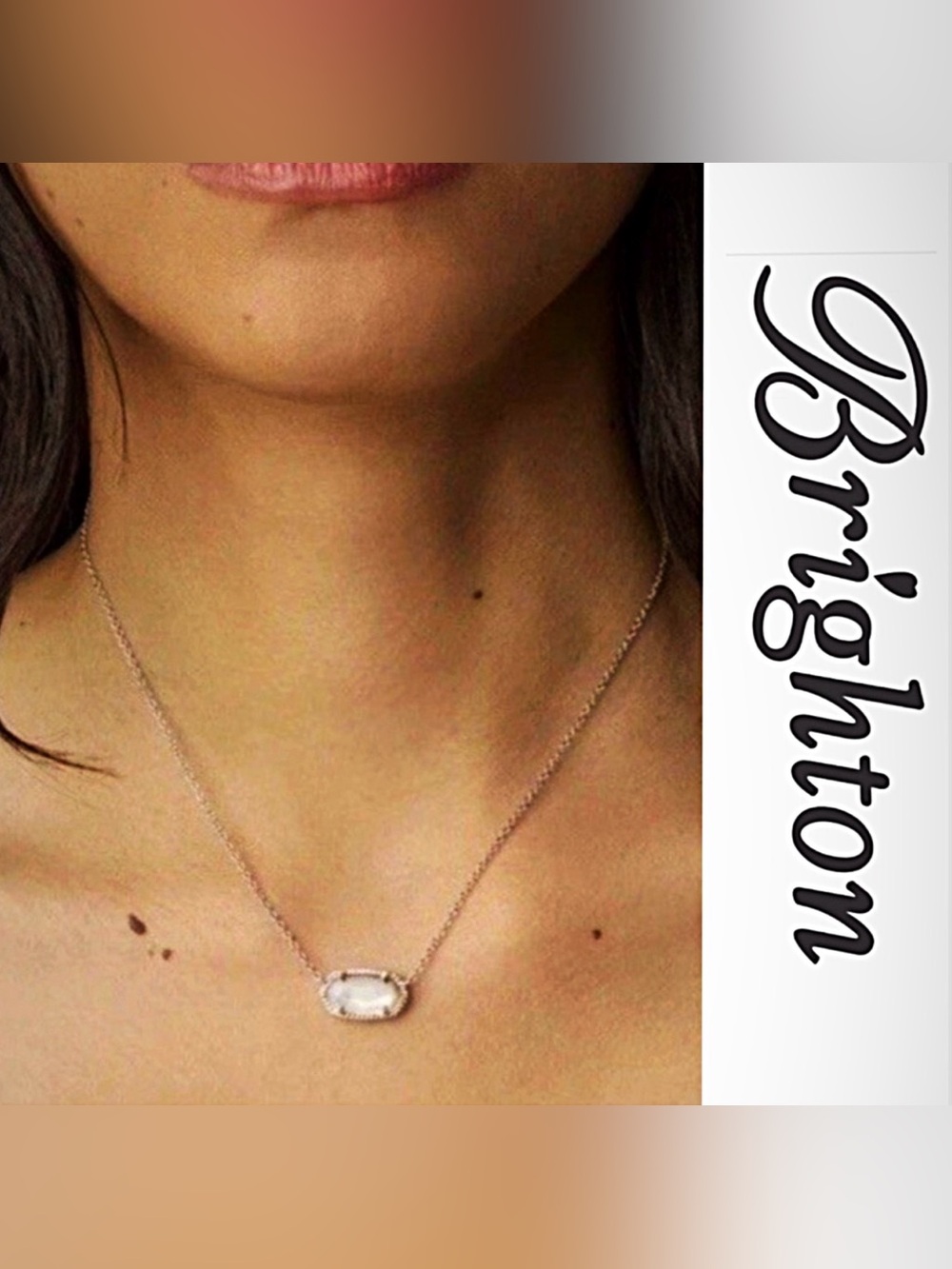 Kendra Scott, Elisa White Shell Pendant Necklace in Gold